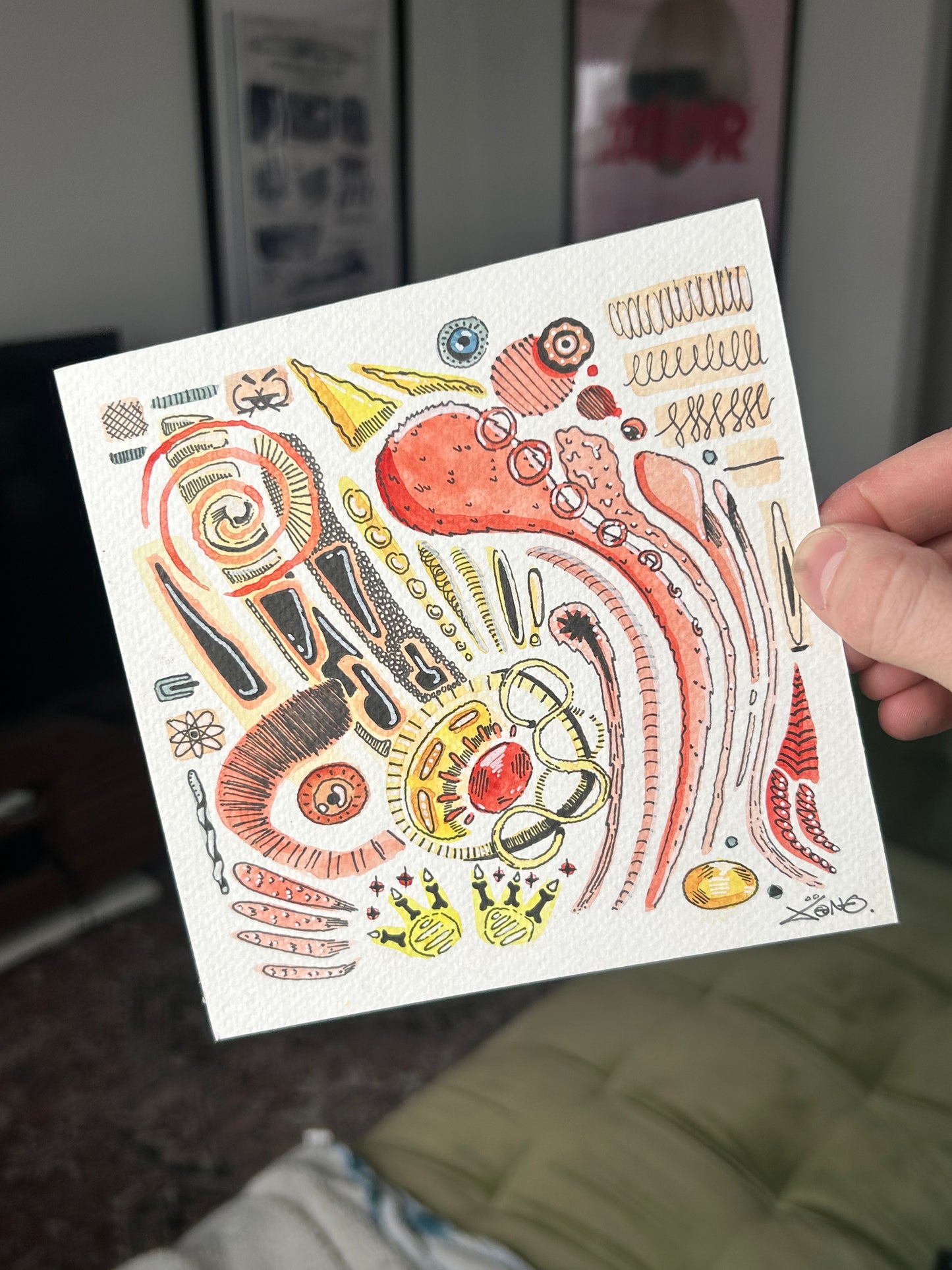 Le dernier oeuf de l'oiseau rouge.