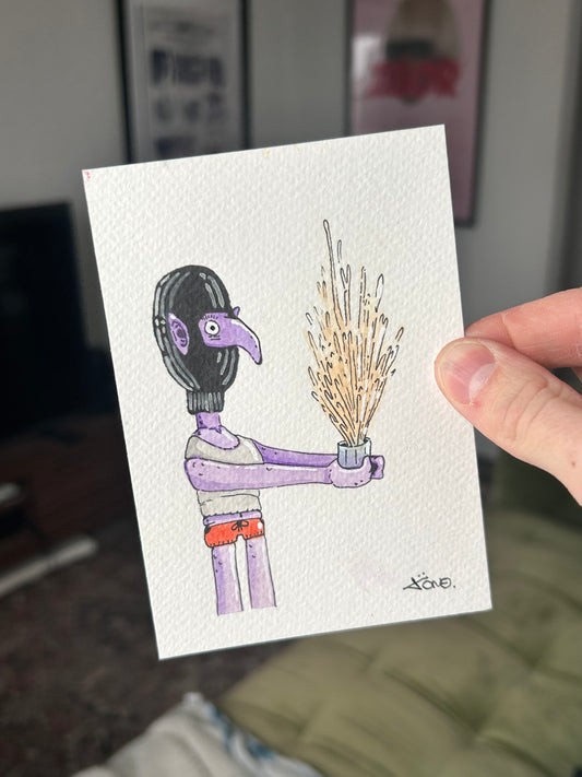 Café explosif; la rédemption mauve.