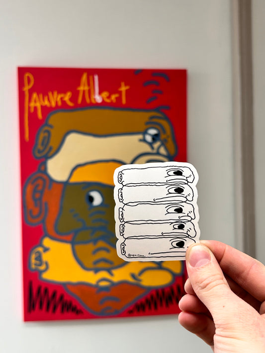 Autocollant Tête à tête d'Albert