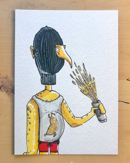 Imprimé "Café explosif: Jaune"