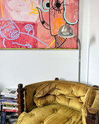 Crayon de cire sur nappe blanche 4