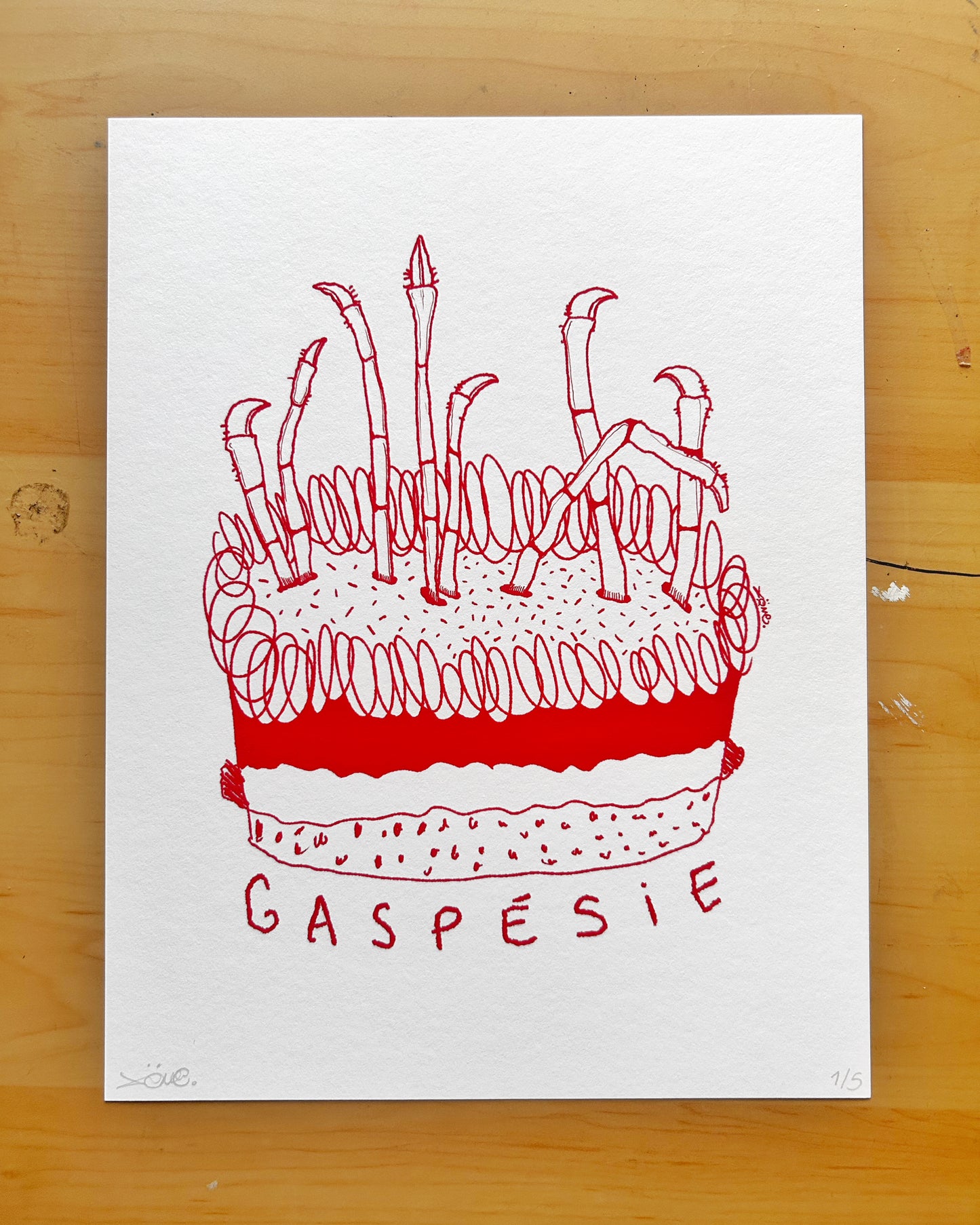 Gâteau de crabe