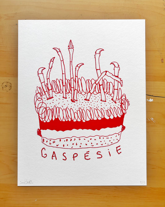 Gâteau de crabe
